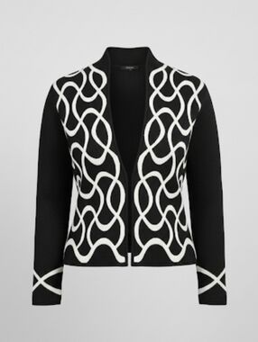 Talbots Black Petite Knit Sweater Vintage